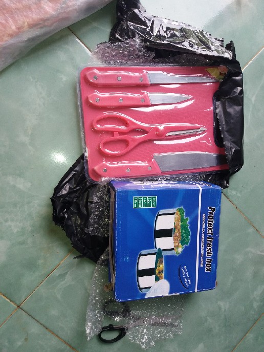 Pisau Set 5in1 Talenan Gunting Peralatan Dapur Pisau Dapur Set Talenanset Gunting Dapur Banjarmasin