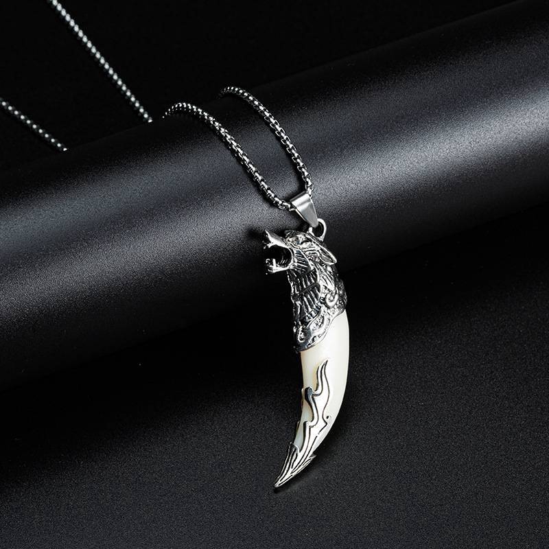 XiaoboACC Kalung Rantai Bahan Titanium Steel Gaya Hip Hop Korea Untuk Pria Dan Wanita