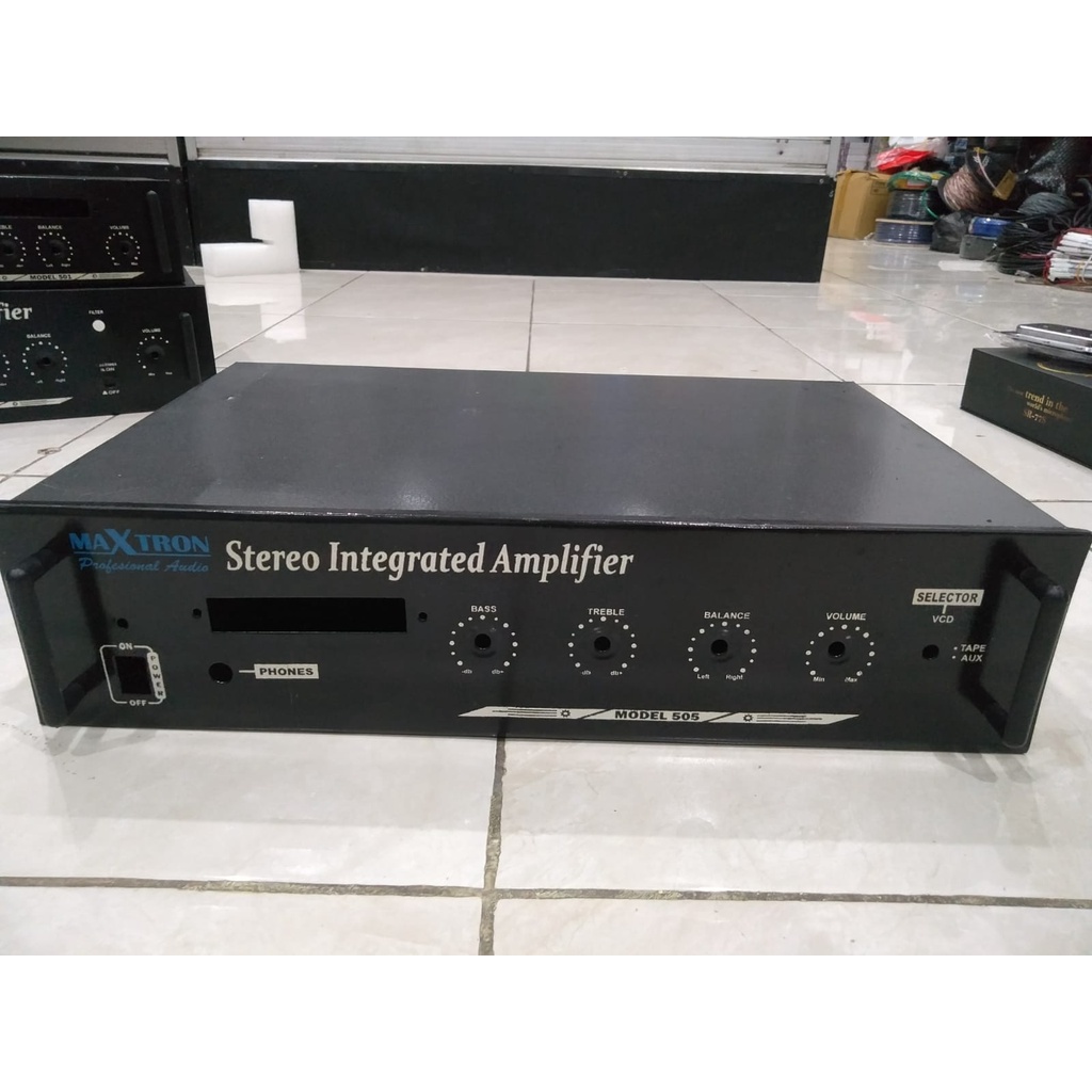 BOX STEREO AMPLIFIER MAXTRON 505 box stereo amplifier USB 505