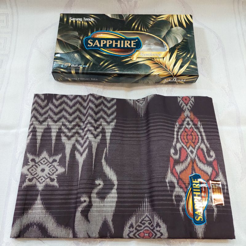 SARUNG SAPPHIRE MOTIF KEMBANG FULL