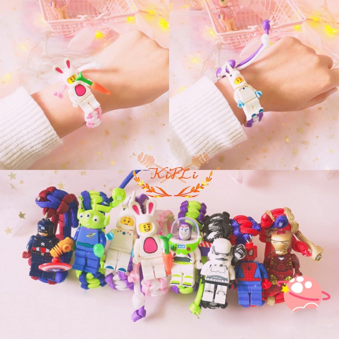 KIFIL Tali Tangan Anyaman Gelang Pria Dan Wanita Lego Gelang Bata Hadiah Pasangan Mahasiswa