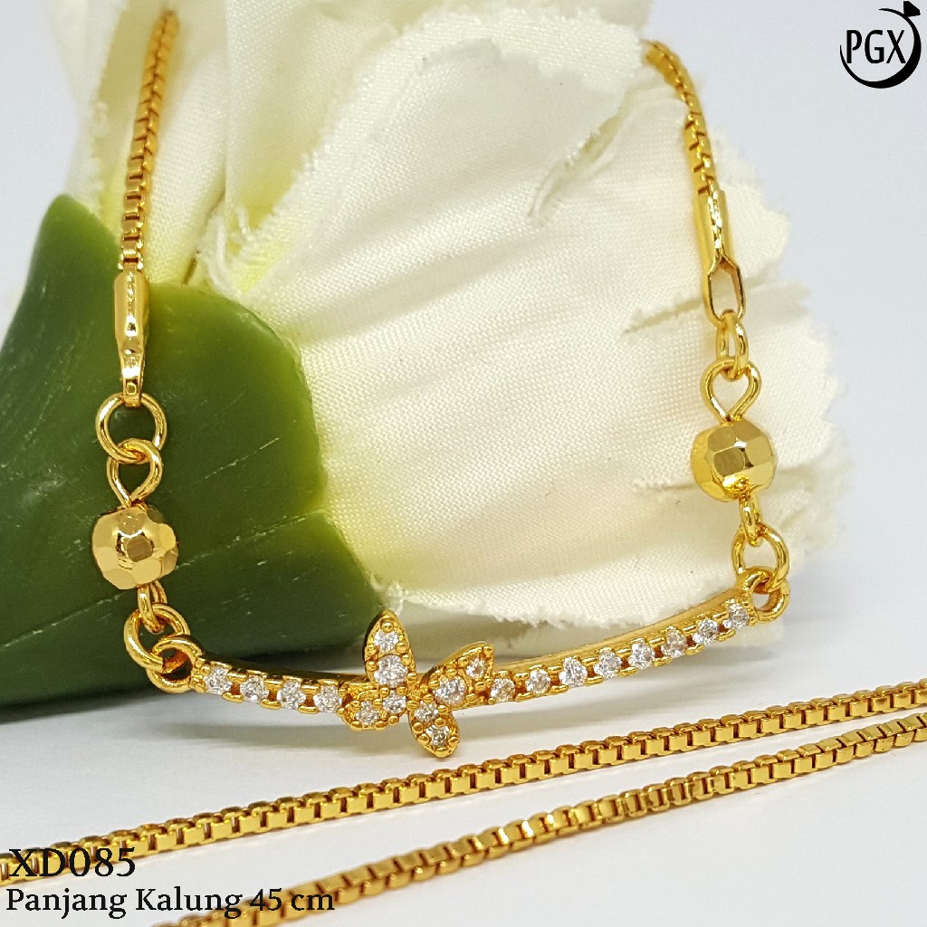 PGX Kalung Wanita Xuping Perhiasan Lapis Emas Aksesoris Fashion Premium - XD085