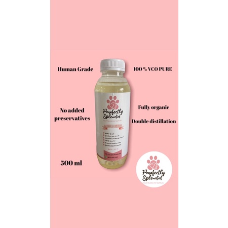 

COLDPRESSED Organic VCO (Virgin Coconut Oil) Isi 500ml Nett 100 % Organik Untuk Hewan dan Manusia