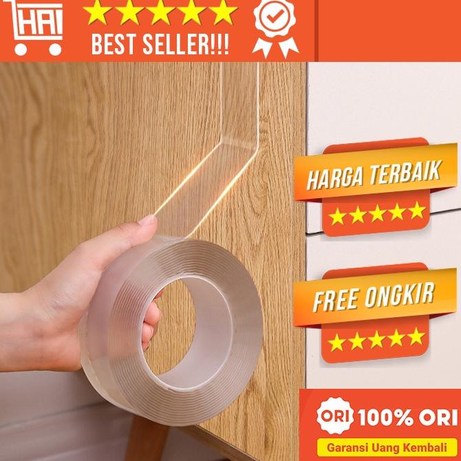 

Ready Stock [Original] Double Tape Nano Bening Lakban Gel Anti Air Super Kuat Reusable Tape Double Tip Perekat Bening No Trace Washable Dekorasi Rumah Perabotan Rekat Lengket Kuat Dobel Tape Termurah