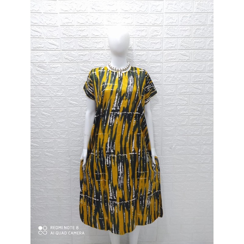 Daster jumbo bali tie dye abstrak