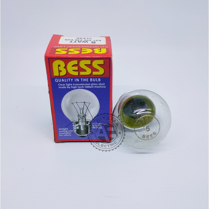 PAKET ISI 10 PCS LAMPU PIJAR BOHLAM BESS 5 WATT 5WATT 5W