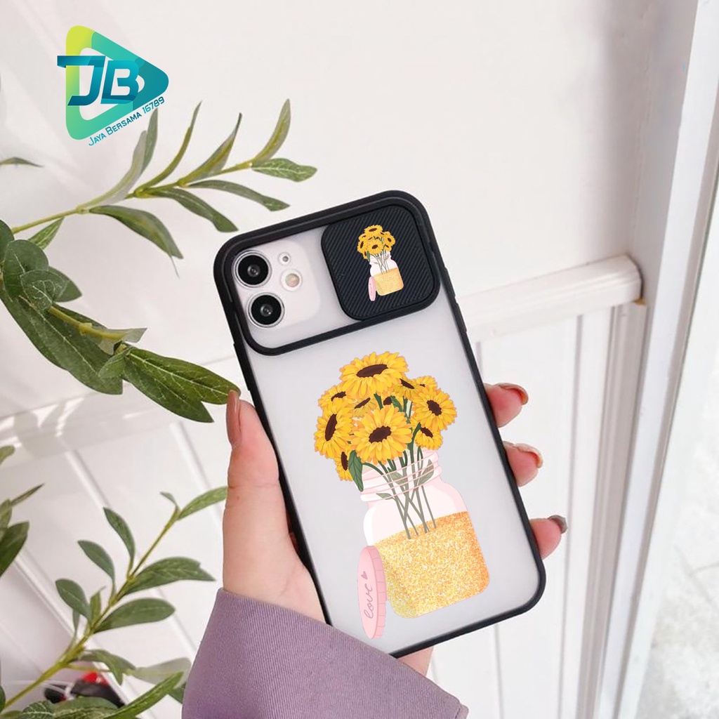 SOFTCASE SLIDE KAMERA BUNGA OPPO VIVO SAMSUNG XIAOMI REALME IPHONE ALL TYPE JB4952