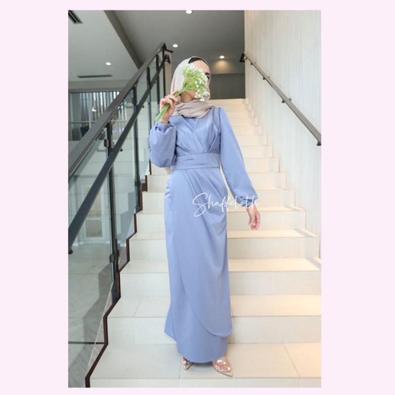 Moana Dress custom dress kondangan murah dress gamis silk satin seragam bridesmaid couple pesta