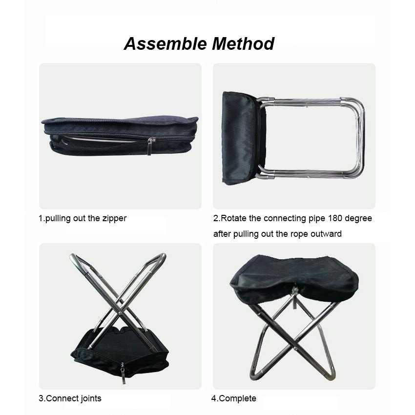 Kursi Lipat Memancing Portable Collapsible Folding Chair Korsi Pancing Tempat Duduk Outdoor Travelling Rekreasi Multifungsi