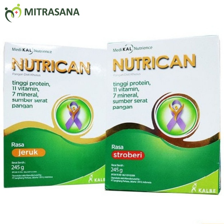 Nutrican Supplement Jeruk Strawberry Pisang 245gr