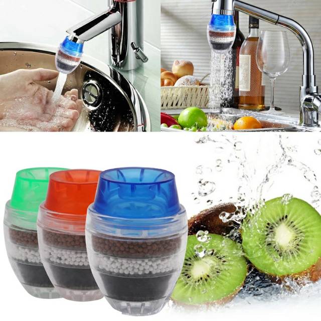 Mini Kitchen Faucet Water Purifier Filter Air Cartridge Filtrasi Kran Dapur Kamar mandi dll