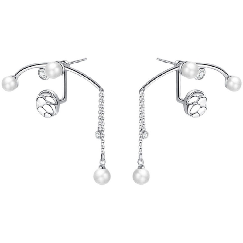 Anting Berpohon Mutiara Wanita Korea Berbentuk T fashion vintage