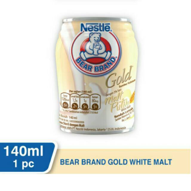 

Nestle Bear Brand Gold Susu 140 ml