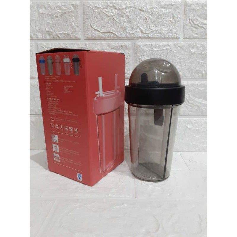 BOTOL MINUM 2 FUNGSI BOTOL MINUM 2 IN 1 600 ML
