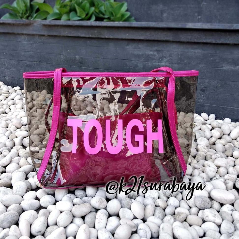 TW1811 Tas Wanita TOUGH Transparant Shoulder bag Import Murah Berkualitas ‣ LT.26Au22ᴮ