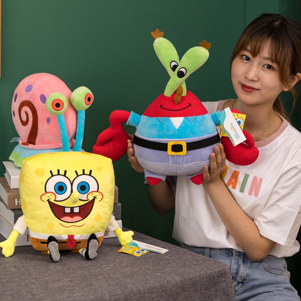 (Tk) Mainan Boneka Stuffed Plush Spongebob 40cm Untuk Hadiah Natal / Ulang Tahun Anak