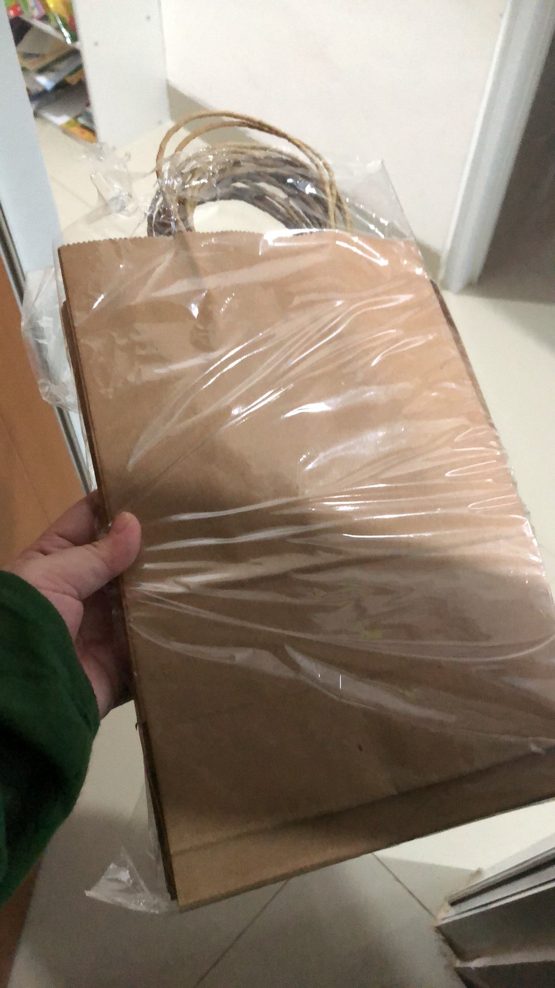 Paper Wraper Bag Coklat Size M 14,5 X 27,5cm ( Isi 100 )