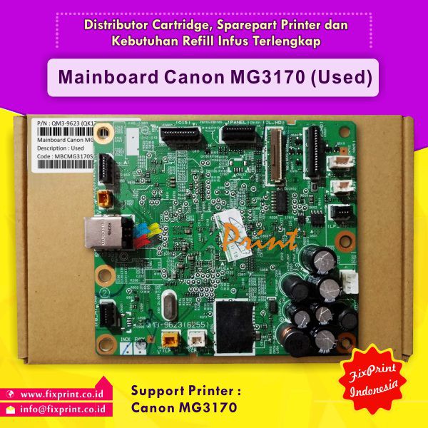 Board Printer Canon MG3170, Mainboard MG3170, Motherboard Canon MG3170