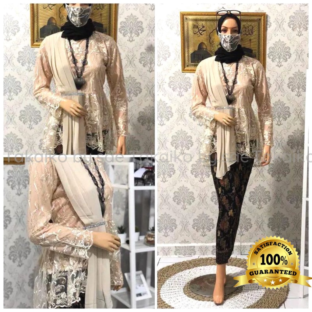 MY-AURORA SELENDANG~SETELAN KEBAYA MODERN~ATASAN KEBAYA WISUDA~KEBAYA WISUDA TERBARU~KEBAYA KEKINIAN