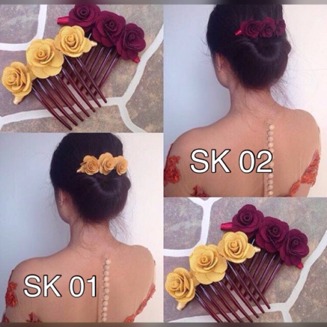 Jepit Rambut Sirkam Bunga