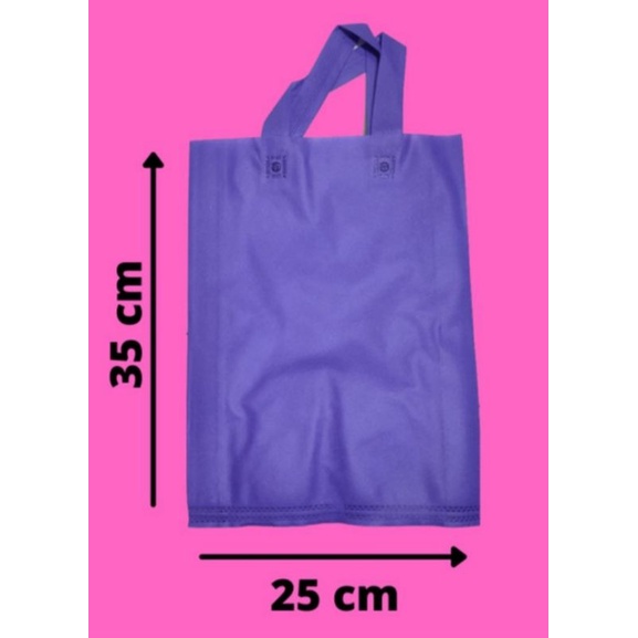 

kantong spunbond 25x35cm ungu dijual satuan