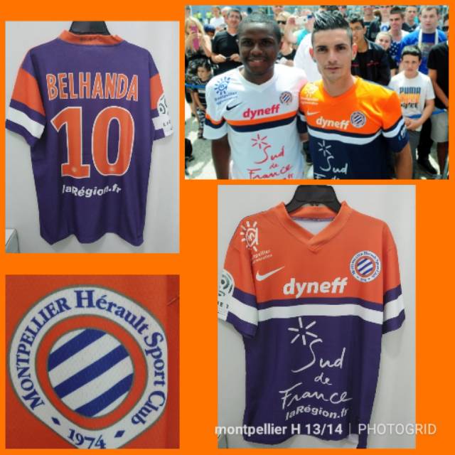 JERSEY MONTPELLIER HOME 2013/2014 BELHANDA 10 KW LOKAL FULL PRINTING