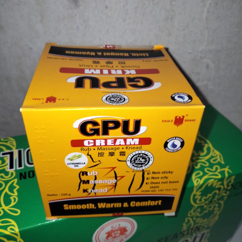 GPU krim 60gr , 150gr , 250gr licin hangat dan nyaman