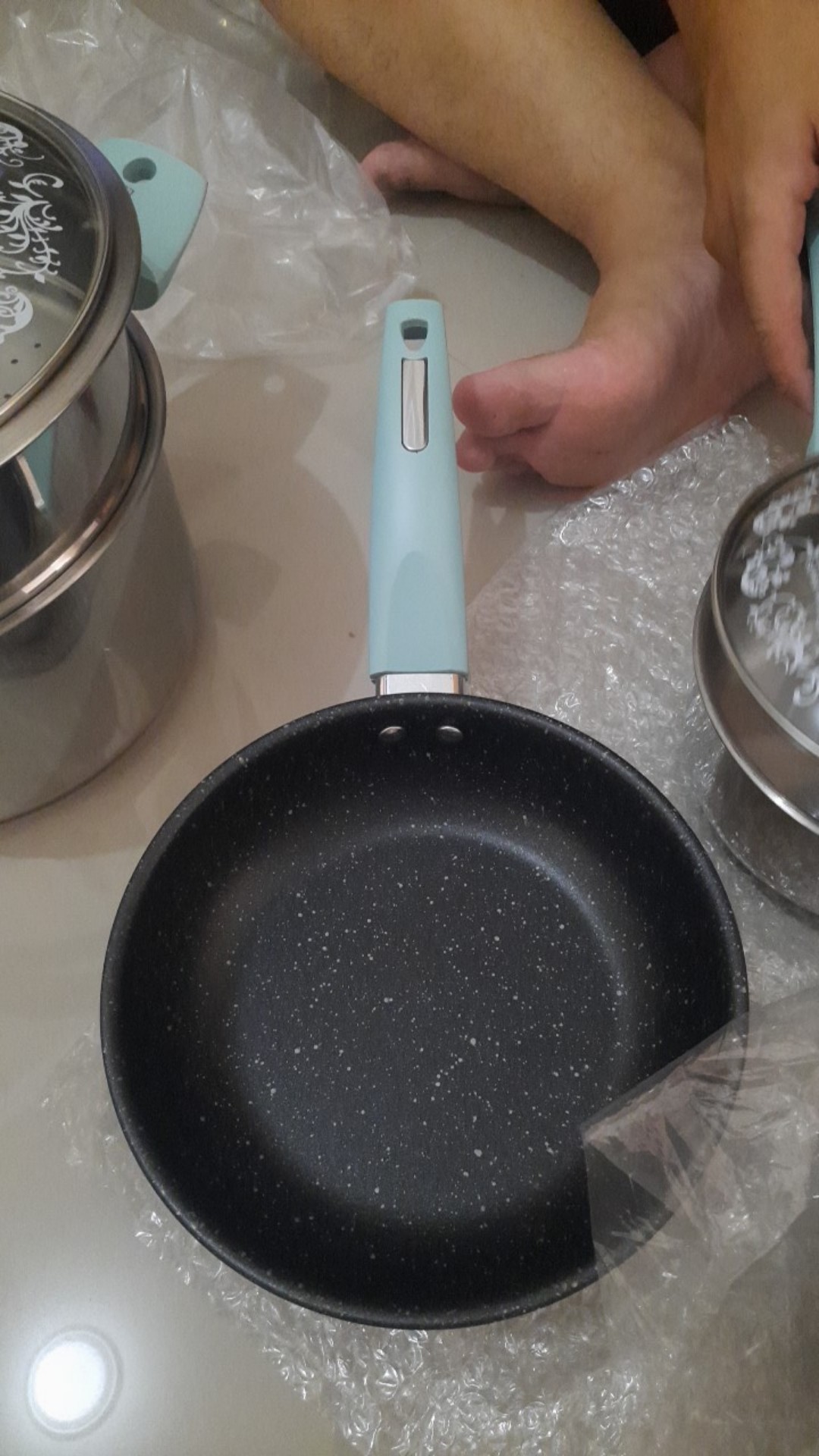 Wajan Set Induksi / Panci Set / 7pcs Cookware Set Supra - Turquoise