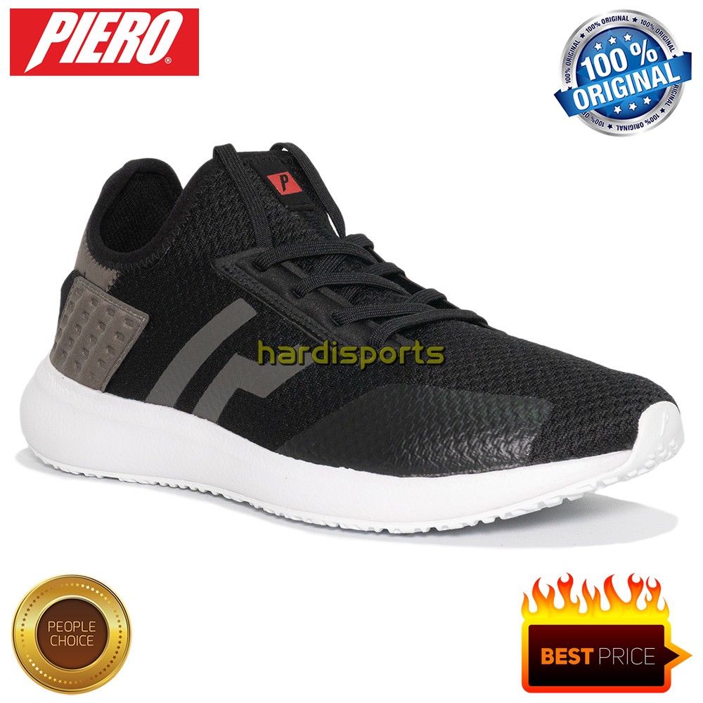 Sepatu Sneaker Pria Piero Nebula PX1 Evo P20541 - Black ORIGINAL