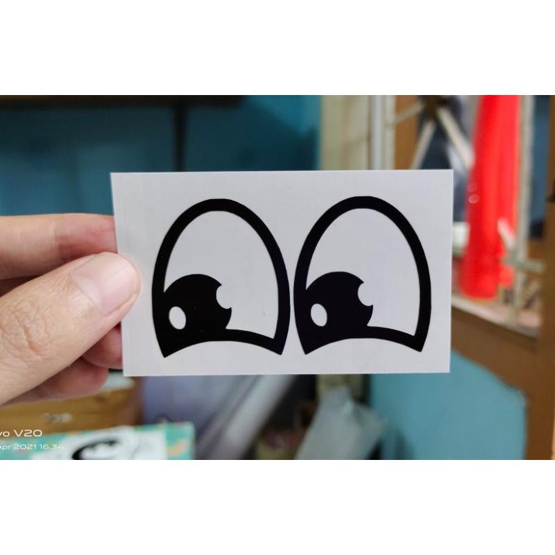 

stiker mata 1 custom cutting stiker murah sticker keren