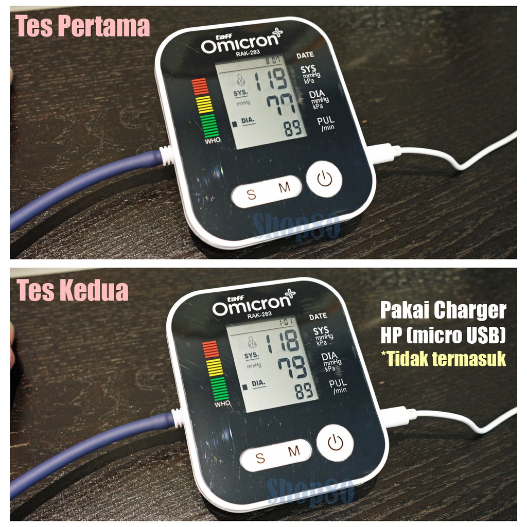 Taff Omicron RAK-283 / Omron HEM-8712 Tensimeter Digital Alat Ukur Pengukur Tekanan Darah Tensi Meter Lengan