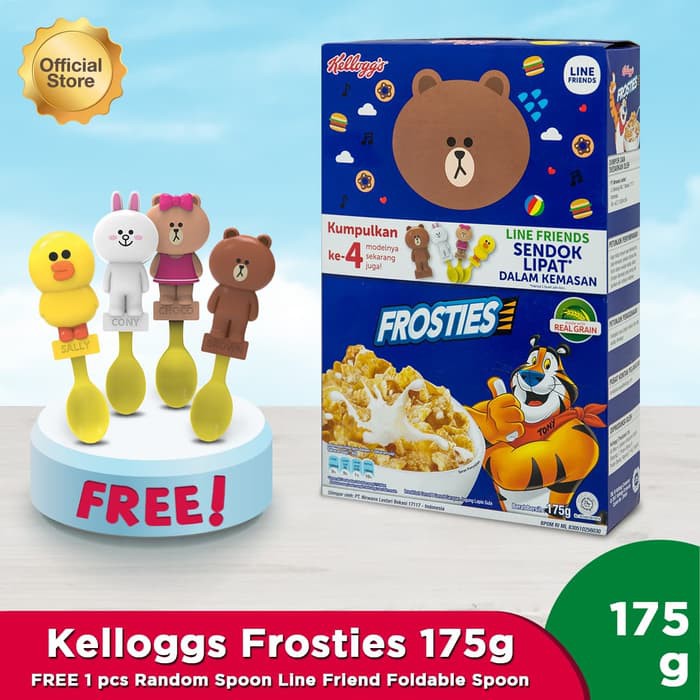 

Kelloggs Frosties 175g FREE Line Friend Foldable Spoon