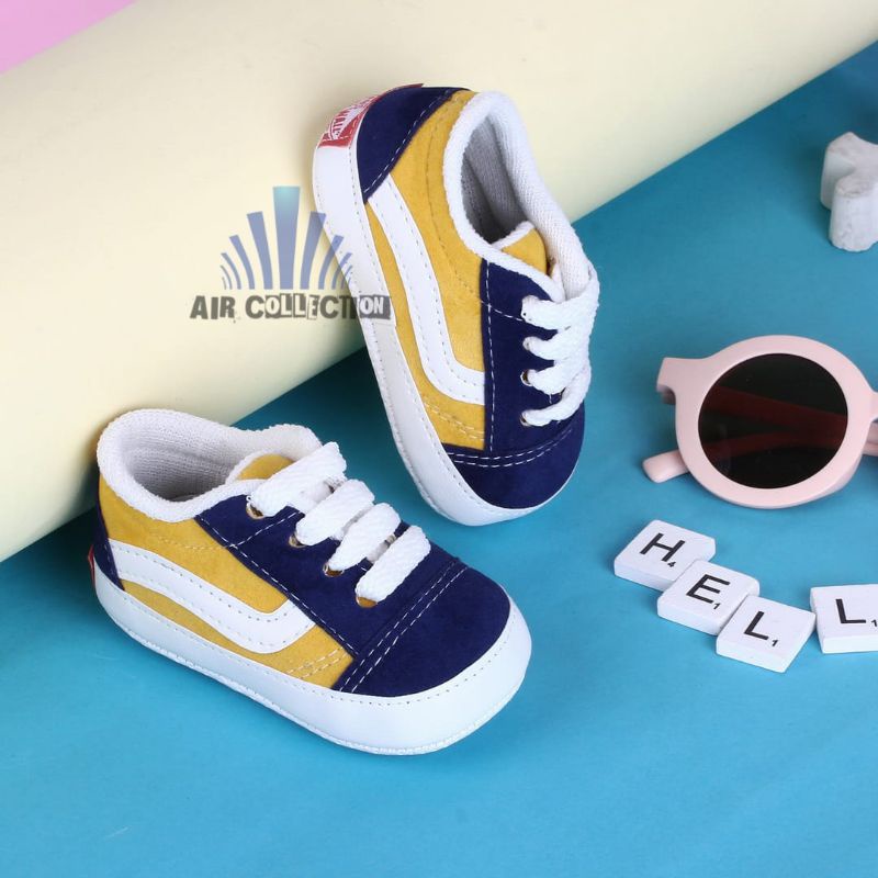 Sepatu Bayi Perempuan Laki-laki Usia 0 6 Bulan Prewalker Sneakers Baby Belajar Jalan - Air Collectins