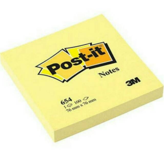 

Memo tempel Post -it 654 3M yellow bagus