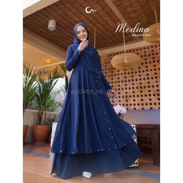 Ready  Medina Dress Luxury by cover me dress lebaran idul fitri blink mewah ceruty kondangan ceruty 