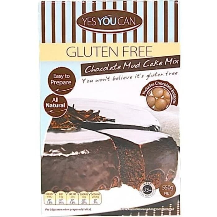 

YES YOU CAN CHOCOLATE MUD CAKE MIX GLUTEN FREE/TEPUNG CAMPURAN KUE