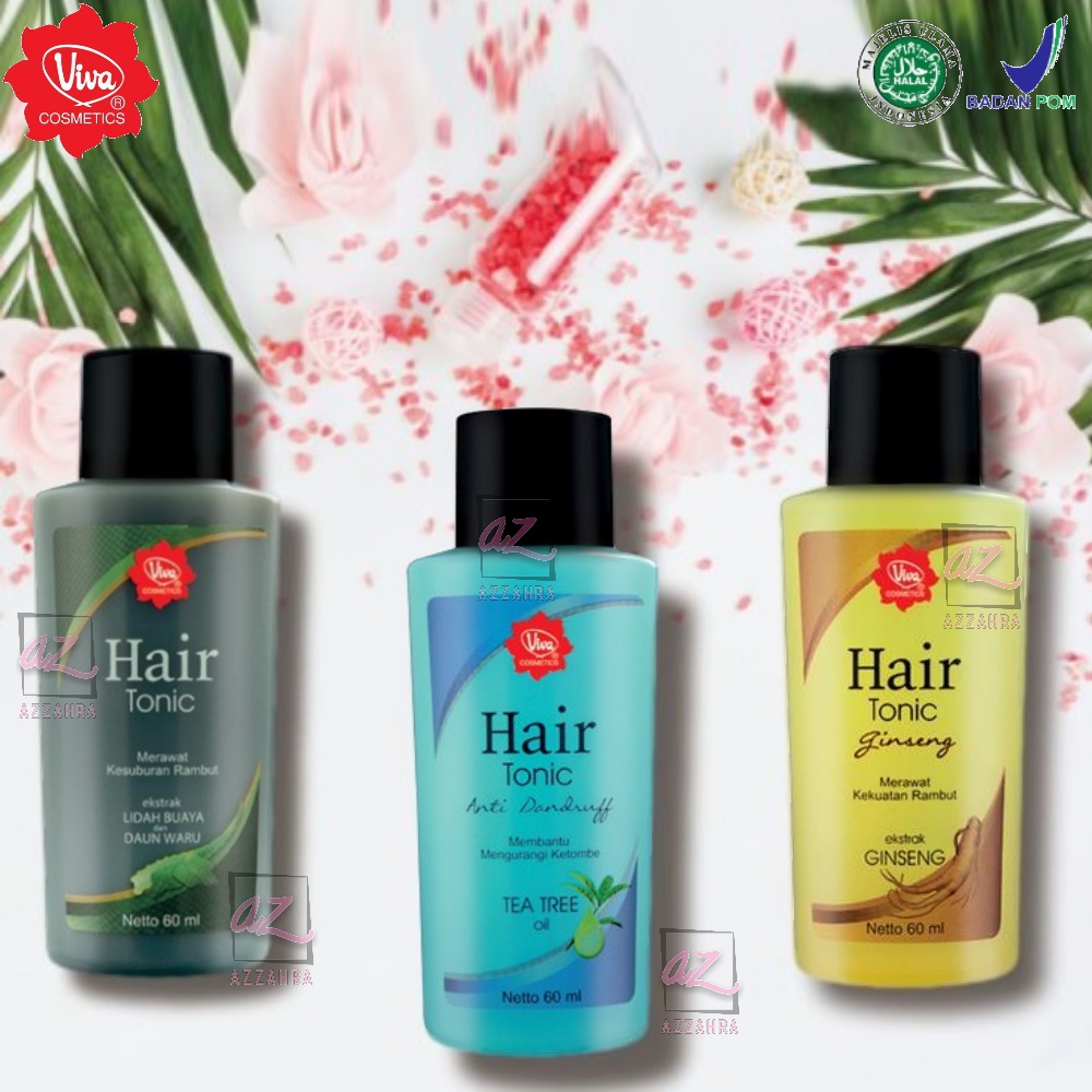 Viva Hair Tonic Extract Lidah Buaya | Anti Dandruff | Gingseng 60ml