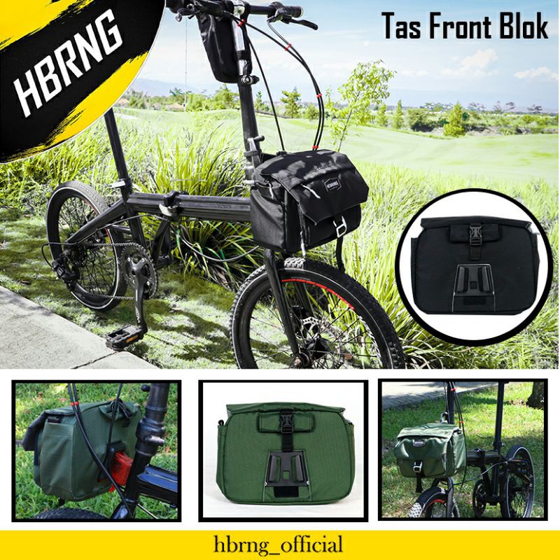 tas front block sepeda lipat  hbrng frontblock slingbag 