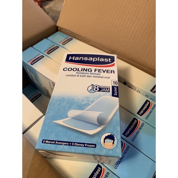 hansaplast cooling fever (1box isi 10 sachet)