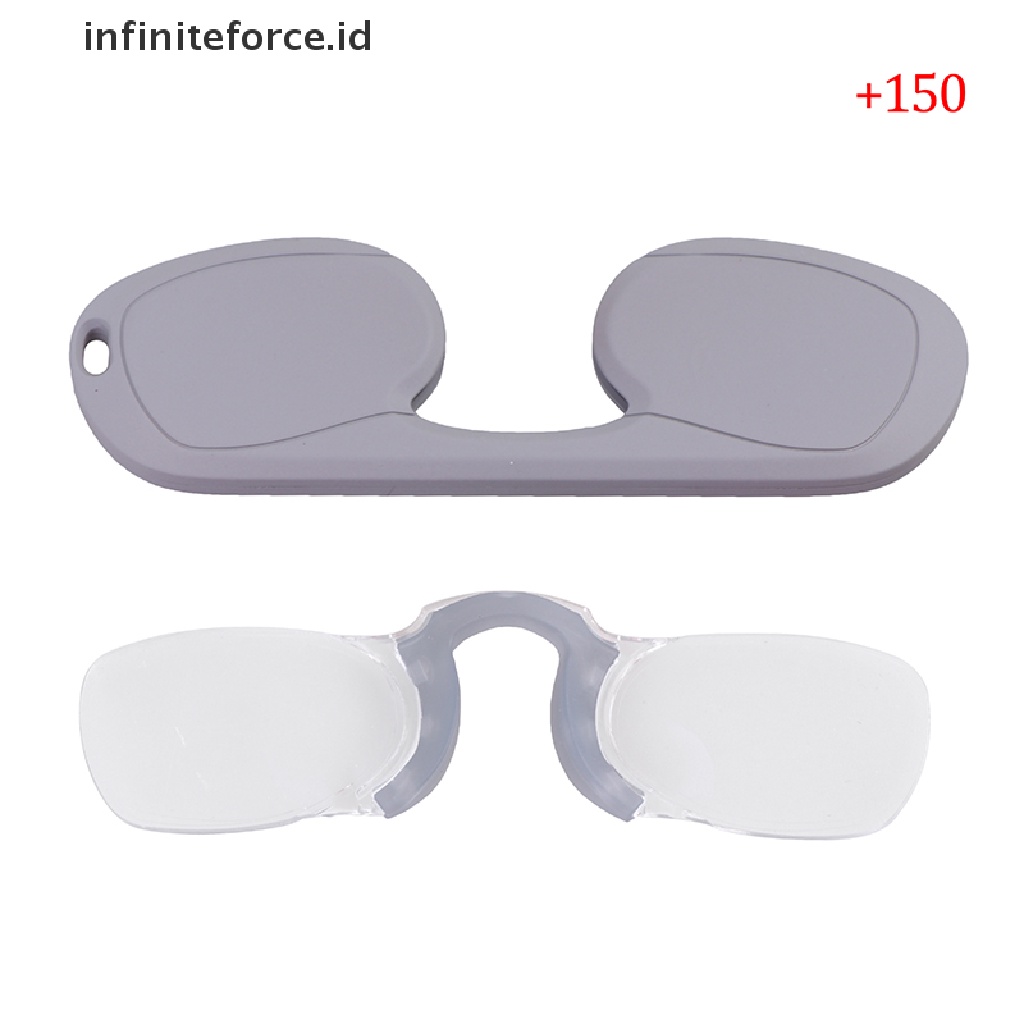 Infiniteforce.id Kacamata Baca Klip Hidung Mini Bahan Silikon Untuk Pria / Wanita