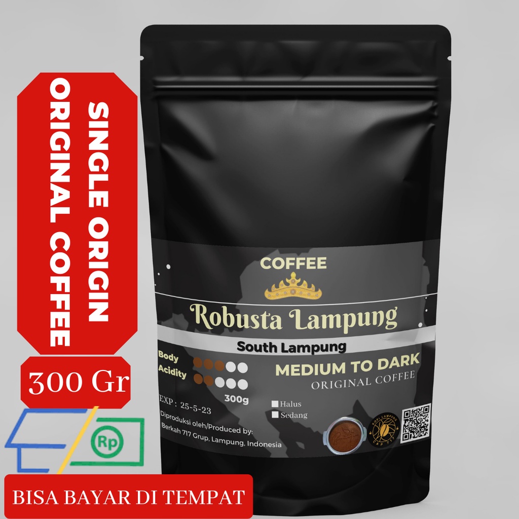 

KOPI BUBUK MURNI ROBUSTA LAMPUNG ASLI 300g BIJI KOPI SANGRAI ROBUSTA LAMPUNG ORIGINAL KOPI HITAM TUBRUK