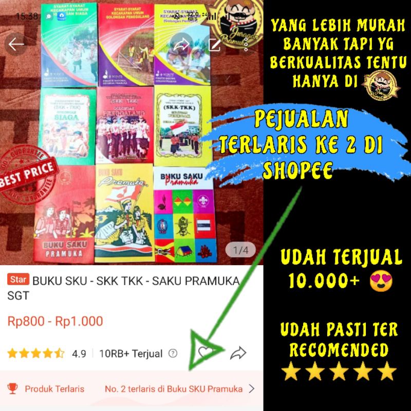 BUKU SKU - SKK TKK - SAKU PRAMUKA SGT ( PRAMUKA )