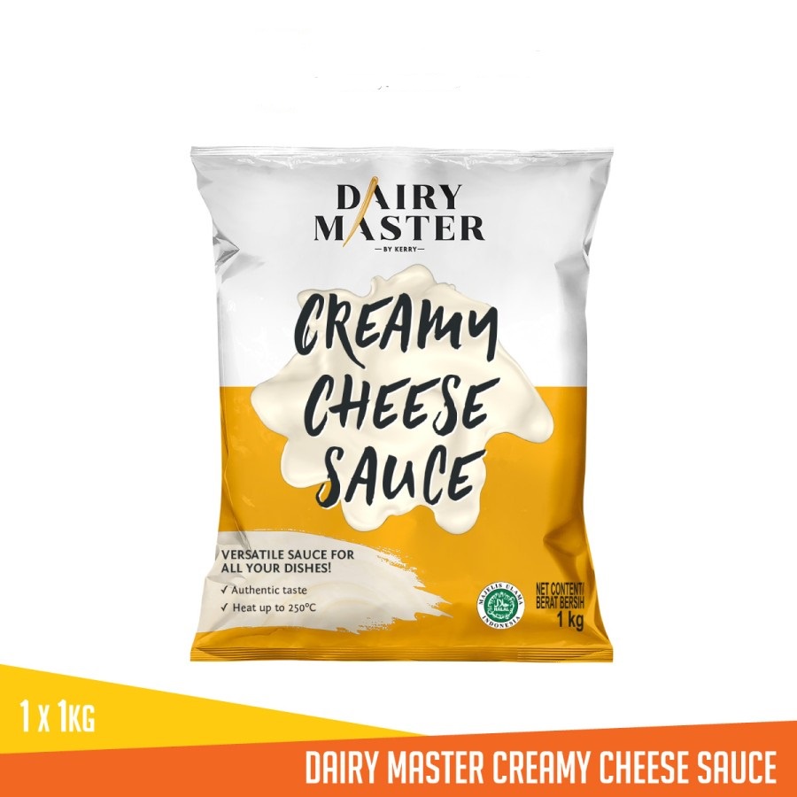 CREAMY CHEESE SAUCE DAIRY MASTER 1KG SAUS KEJU HALAL