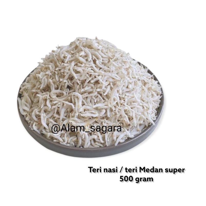 

teri nasi super tanpa bahan pengawet tanpa pewarna 500 gram