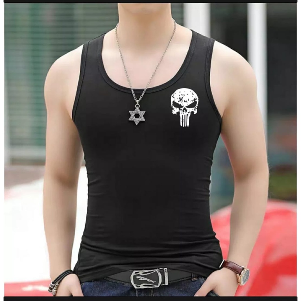 KAOS DALAMAN PRIA/SINGLET PRIA PUNISHER