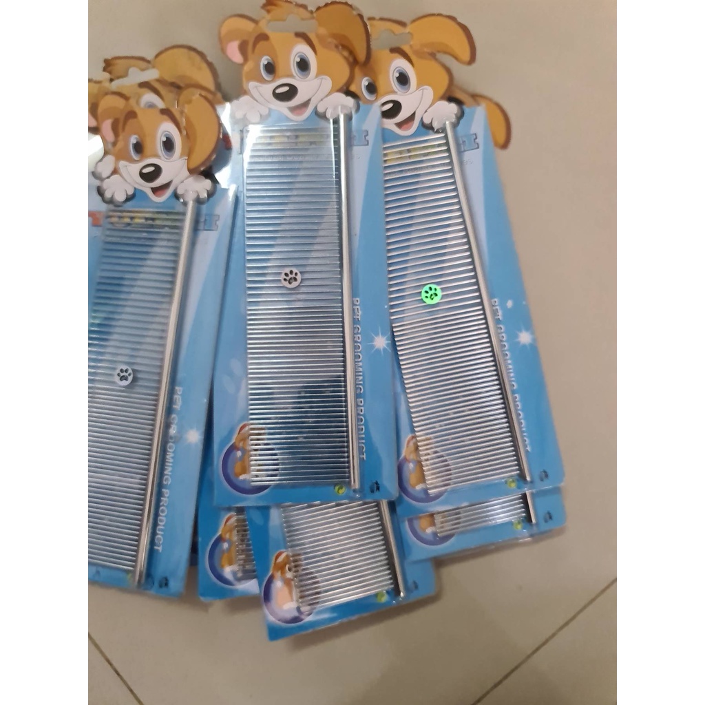 Sisir Grooming Stainless Steel Anjing Kucing