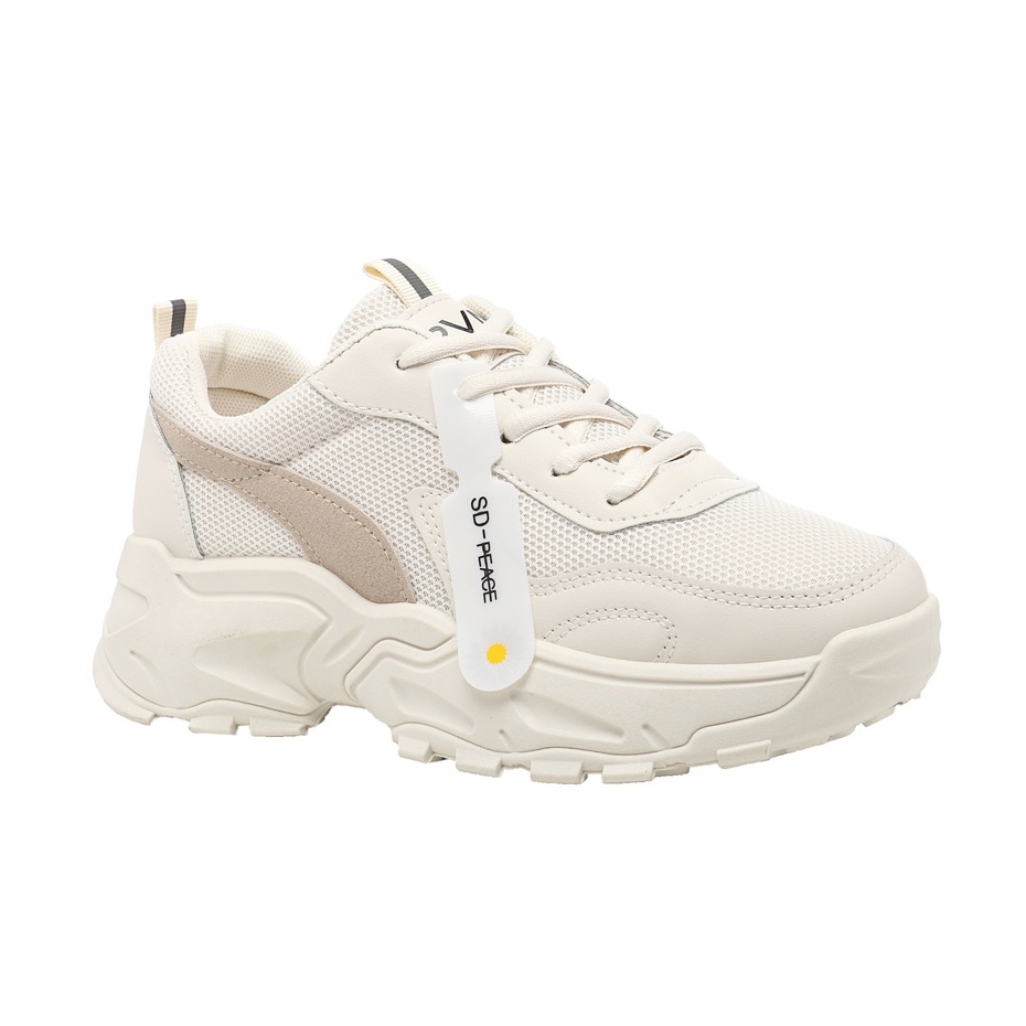PVN Mingyu Sepatu Sneakers Wanita Casual Sport Shoes Cream 265-Cream