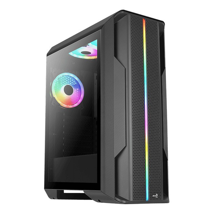 AEROCOOL SPLINTER DUO ARGB TEMPERED MID TOWER PC CASE GAMING CHASSIS