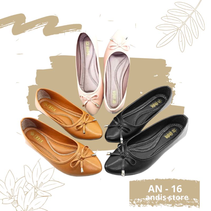 Sepatu Wanita Flat shoes Pita Andis AN 16