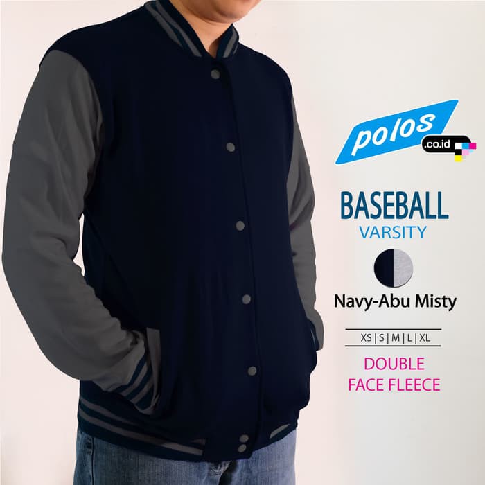Jaket Cowok - Jaket Terbaru Bomber Patch Murah Jaket Distro KO505 Jacket Baseball Varsity / Jaket